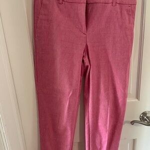 LOFT Pink Ankle Cropped Pants